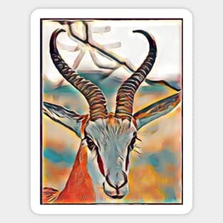 Abstract Springbok Art Sticker